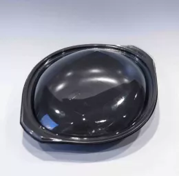 Wokipack PP 750ml noir 229x192 x69 avec couvercle PP trans. (7A00)